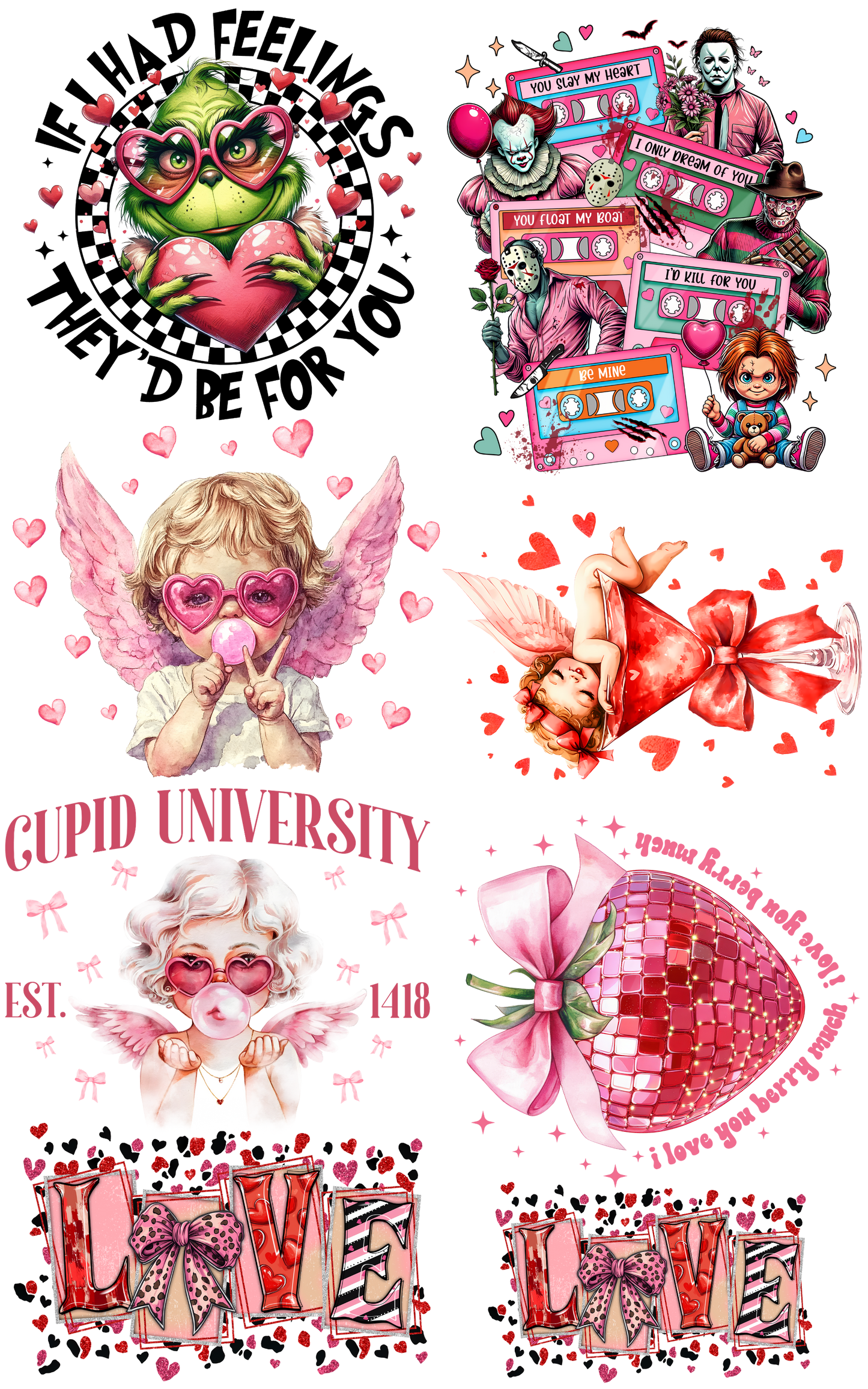 Valentines Gang Sheet 22.5"X36