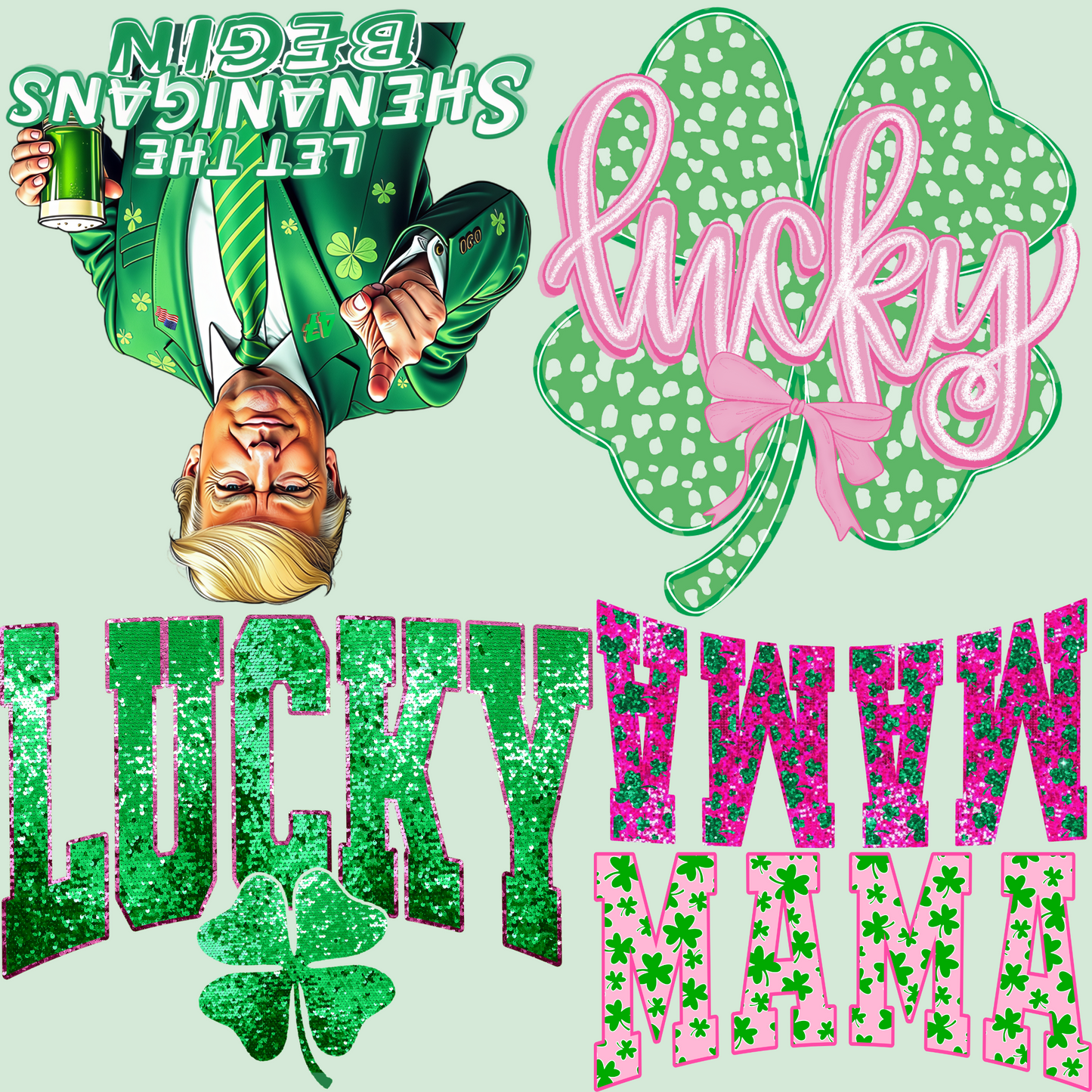 St Patty Gangsheet 22.5"X24"