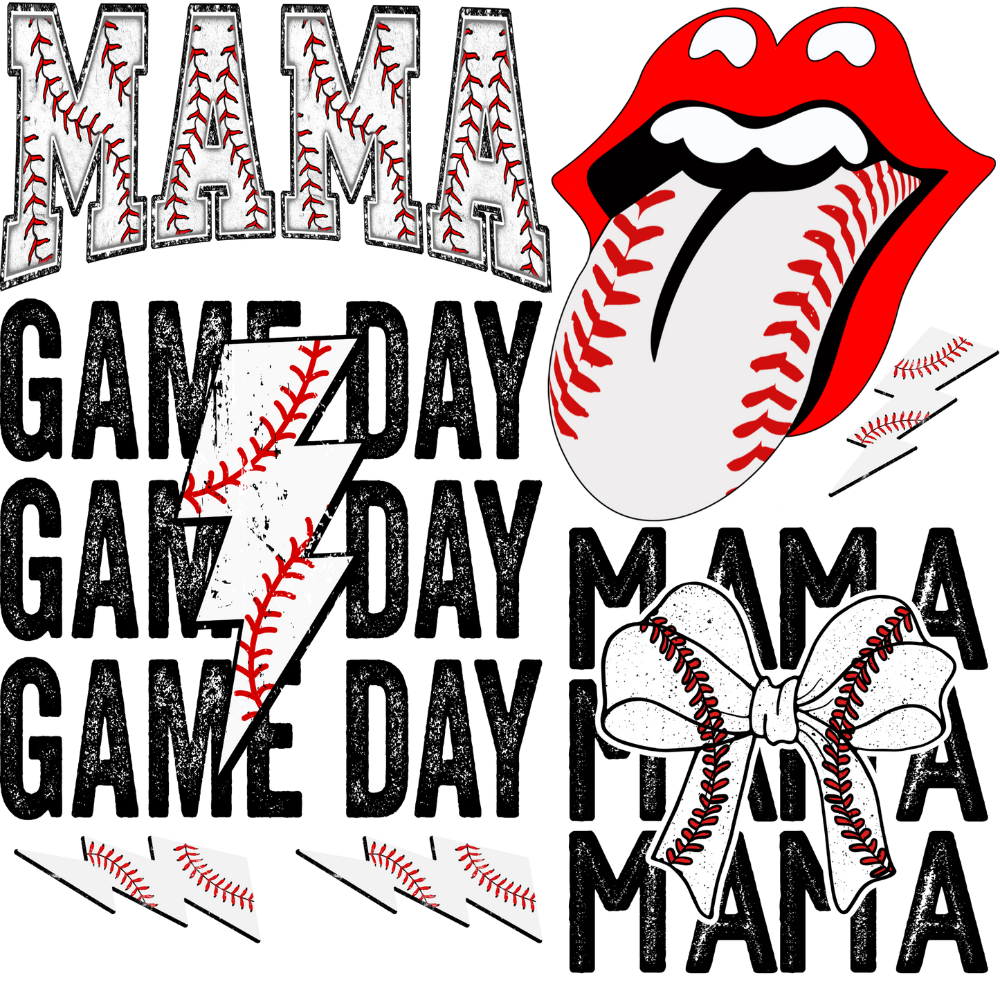 Baseball Gangsheet 22.5"X24"
