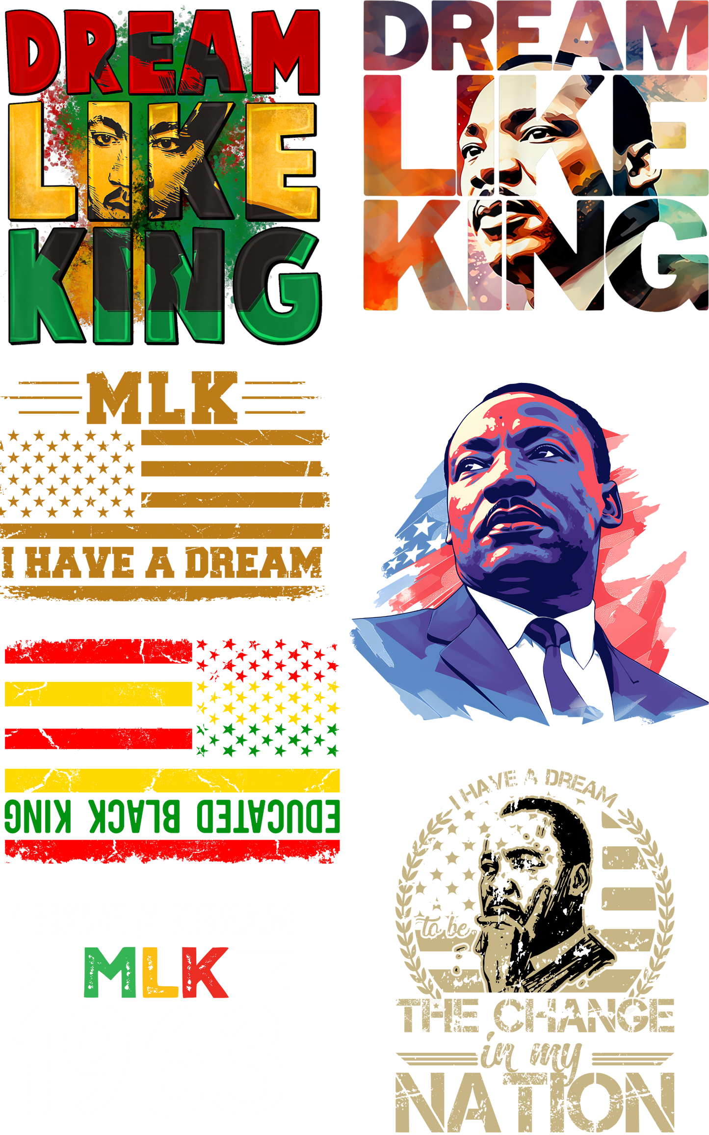 MLK  Gangsheet 22.5"X36"