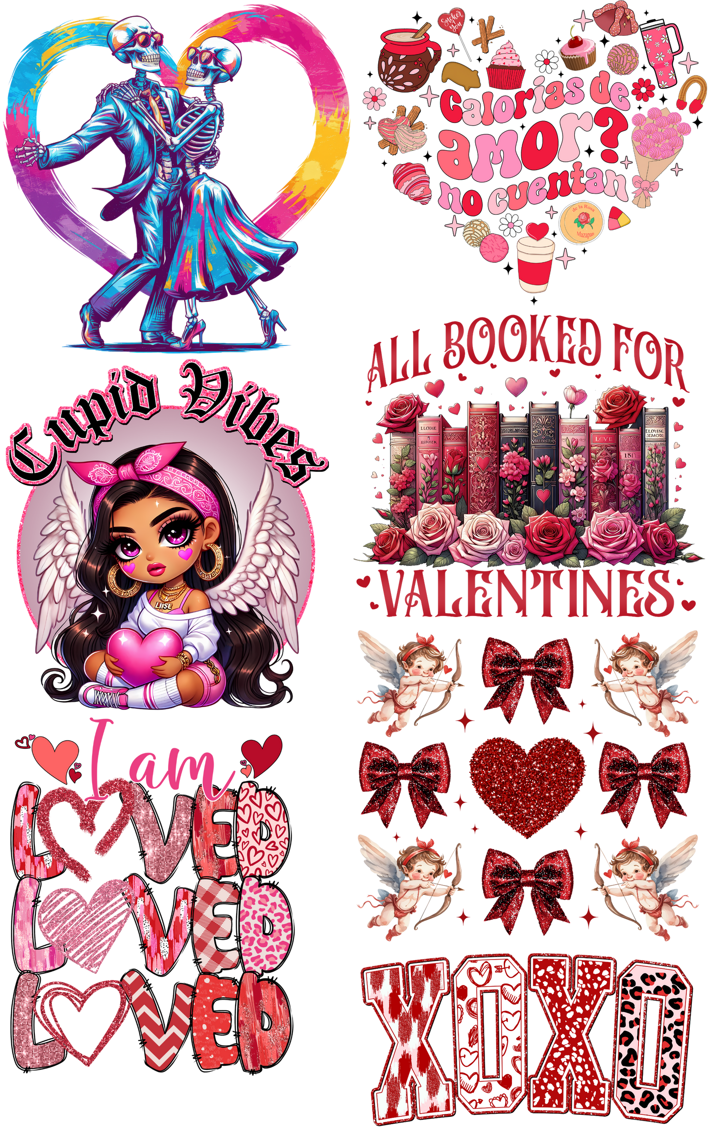 Valentines Gang Sheet 22.5"X36