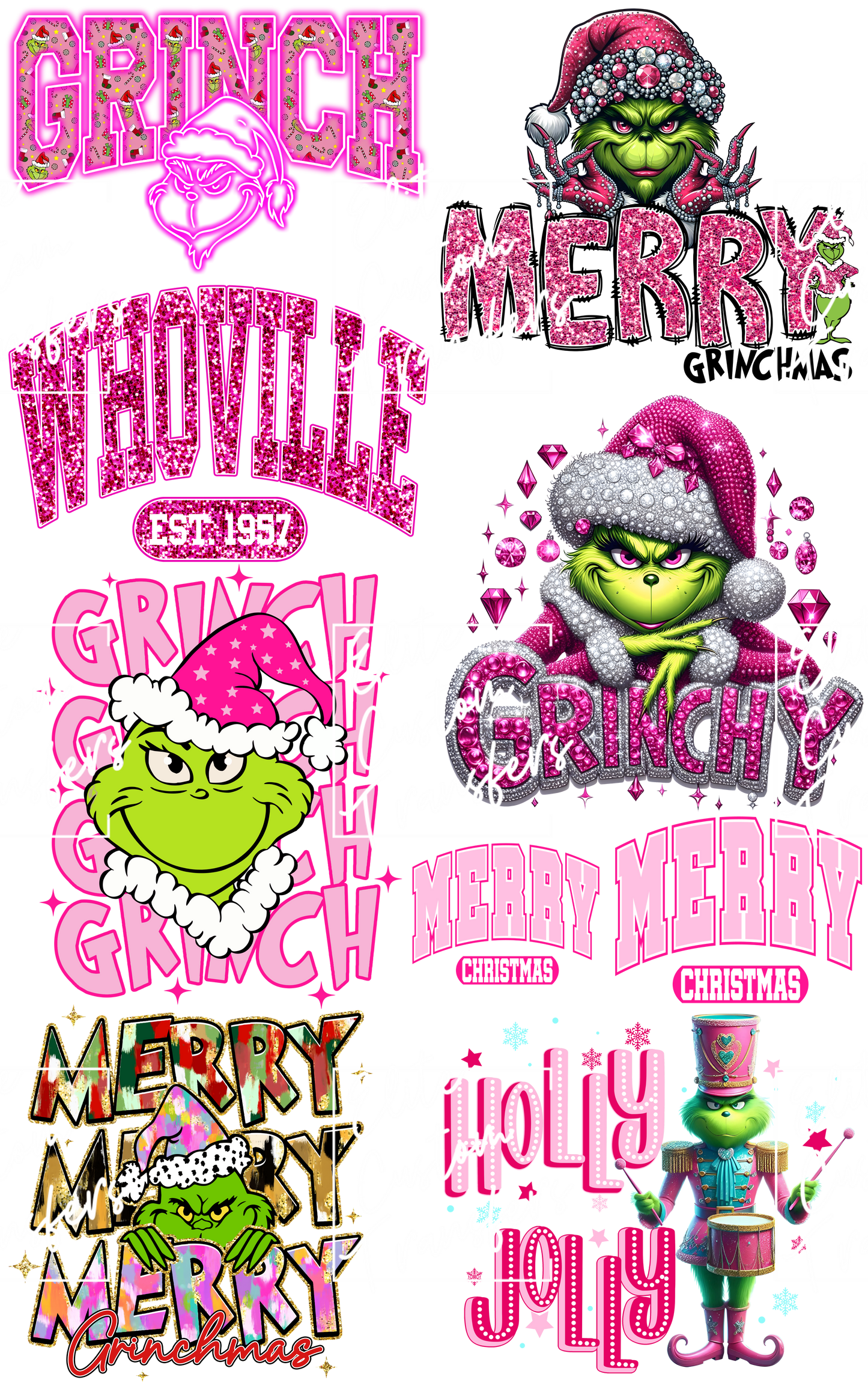 Pink Grinch Gang 23”X36”